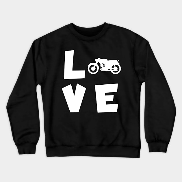 Motorcycle love Crewneck Sweatshirt by maxcode